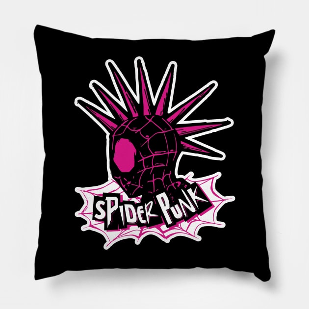 Punk Arachnid Pillow by Signal Fan Lab