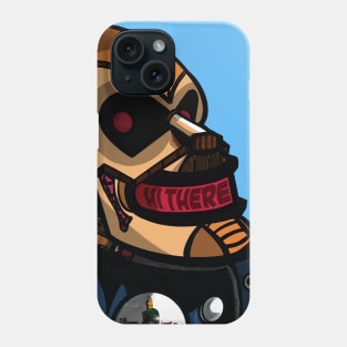 SMILLING RETRO ROBOT Phone Case