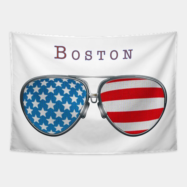 USA GLASSES BOSTON Tapestry by SAMELVES