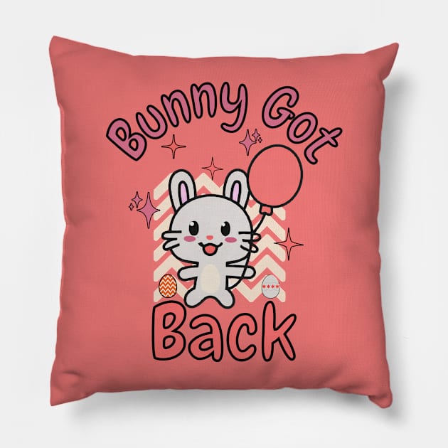 Bunny Got Back Pillow by Odetee