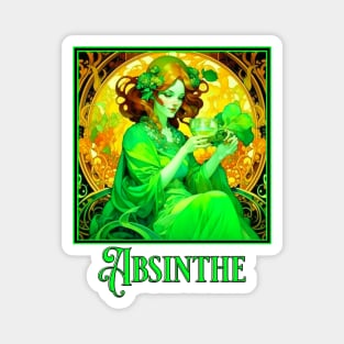 Art Nouveau Absinthe Magnet