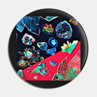 Glitchy Gemstones Pin