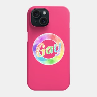 Candy-Toned Gay Watercolour Phone Case