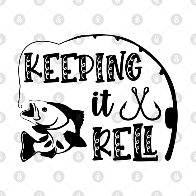 Less Talk More Fishing - Gift For Fishing Lovers, Fisherman - Black And White Simple Font by Famgift