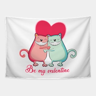 Be my valentine - cats lover Tapestry