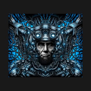 Cyberpunk Cyborg Abraham Lincoln #1 T-Shirt