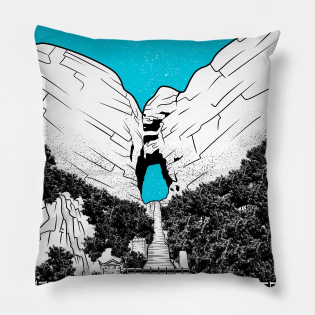 Heaven's Gate China Pillow by mailboxdisco