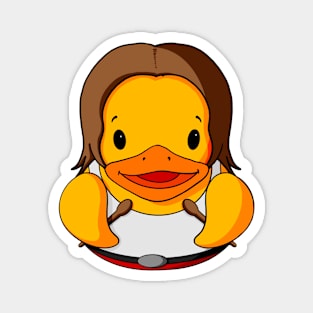 Rock Band Drummer Rubber Duck Magnet