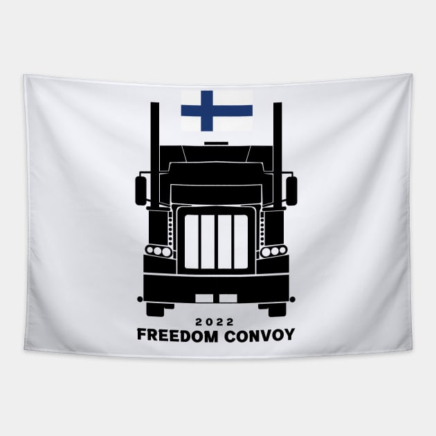 Finland freedom convoy Tapestry by Coron na na 