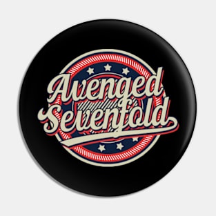 Graphic Aesthetic Avenged Proud Name Circle Vintage Art Pin