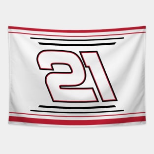 Austin Hill #21 2024 NASCAR Design Tapestry