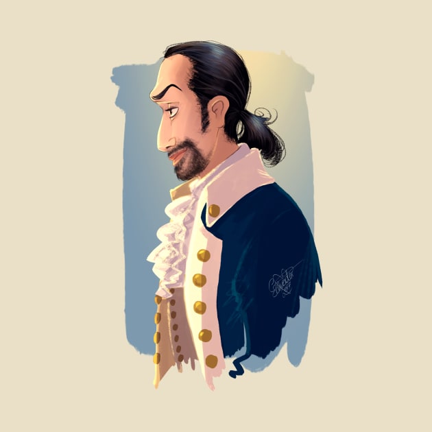 HAMILTON MUSICAL Alexander Hamilton (Lin Manuel Miranda) by MeikeARTS