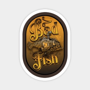 Steampunk Bad Fish Club Magnet