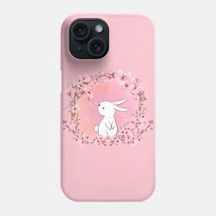 Cherry Blossoms Bunny Phone Case