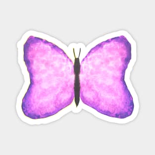 watercolour butterfly watercolor butterflies pinkand purple butterfly Magnet