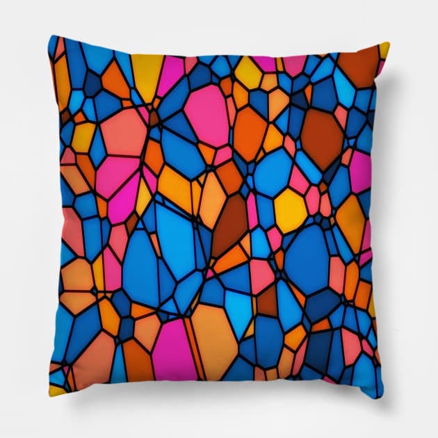 Colourful pattern Pillow by Yaso71