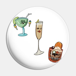 Cocktail Party Sticker Pack Pin