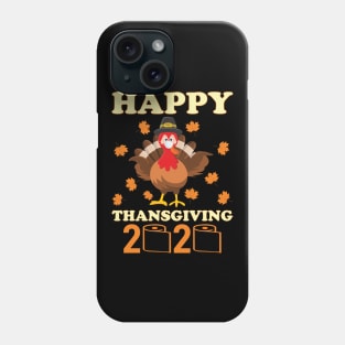 Happy Thanksgiving turkey face funny quarantine Phone Case