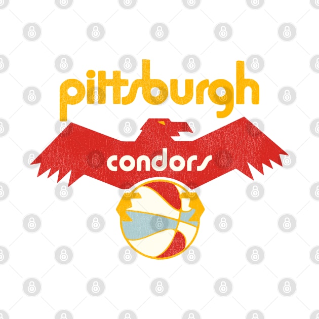 Retro Defunct Pittsburgh Condors ABA Basketball Team by darklordpug