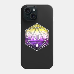 Pride D20 - Nonbinary Phone Case