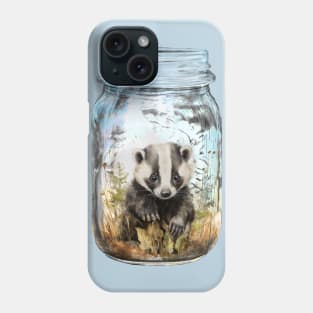 Skunk Baby in a Jar Phone Case