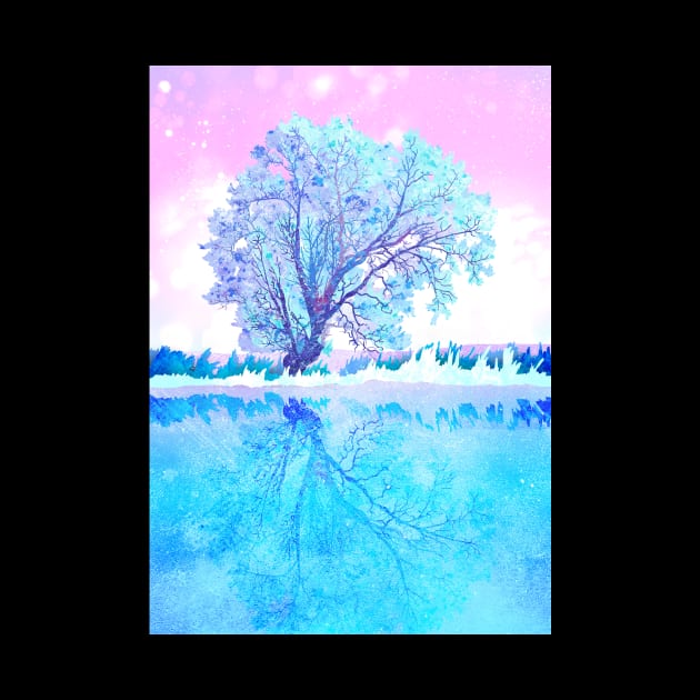 One white tree by Creartist