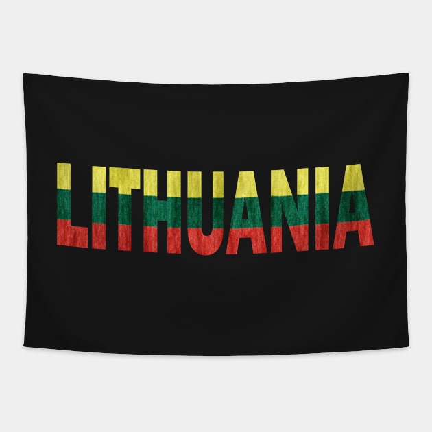 Lithuania Lithuanian Flag Lietuva Souvenir Tapestry by Nirvanibex