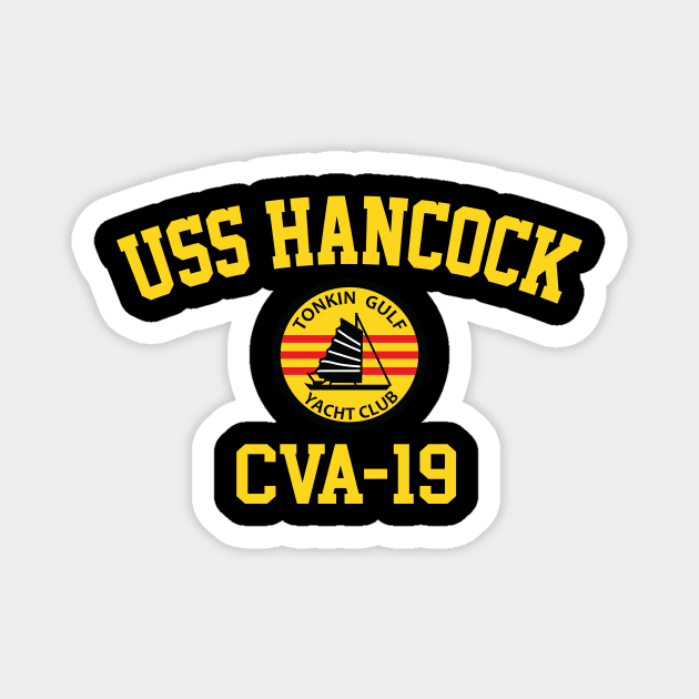 USS Hancock CVA-19 Tonkin Gulf Yacht Club Magnet by Tonkin Gulf Yacht Club