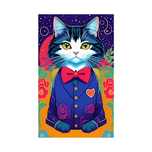 Cat in a bow tie and suit T-Shirt