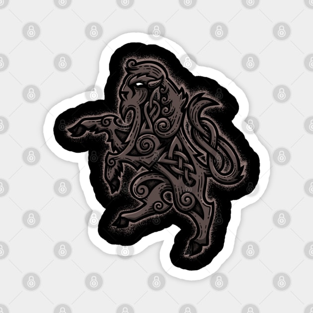 Bison Rampant Magnet by celtichammerclub