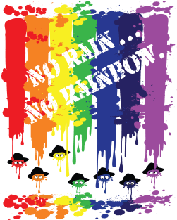 NO RAIN NO RAINBOW Magnet