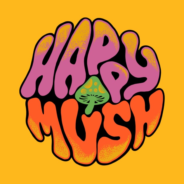 Happy Mush Logo by HappyMushCo. 