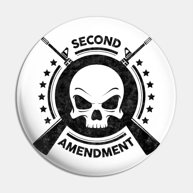 Second Amendment - Gun Rights Pin by UncagedUSA