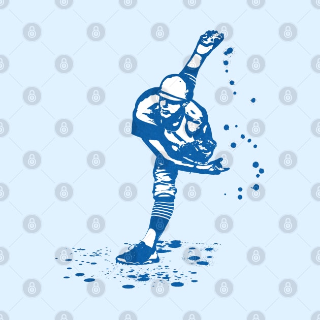 Baseball Pitcher in follow through movement or phase - 03 by SPJE Illustration Photography