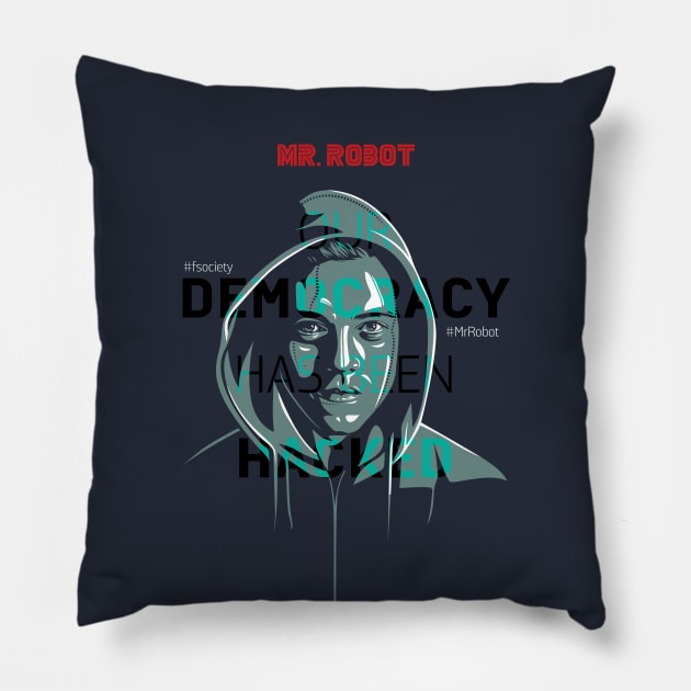 Elliot Mr. Robot Pillow by Laksana Ardie Store