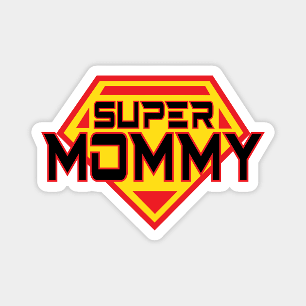 SUPER MOMMY Magnet by Sassify