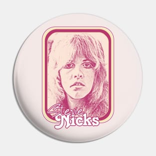 Stevie Nicks // Retro 70s Style Fan Design Pin