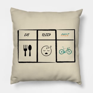 Eat Sleep Cycle Pillow