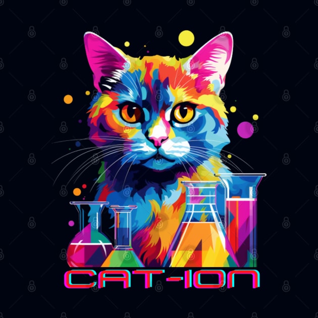 Chemist cat wpap, cation, chemistry, laboratory, kitty in lab by Pattyld