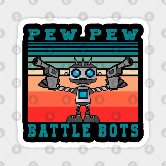 Battle Bots Battlebots robot war combat bots Magnet by JayD World