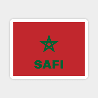 Safi City in Moroccan Flag Magnet