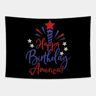 Happy Birthday America Tapestry