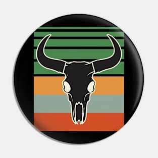 Vintage Buffalo Skull Pin