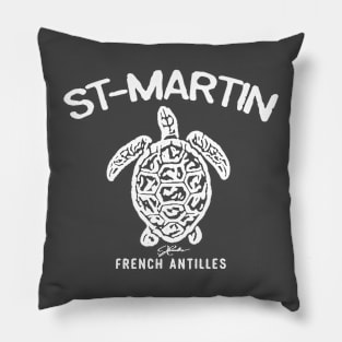 St. Martin, French Antilles, Sea Turtle Pillow