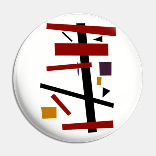 Geometric Abstract Malevic #15 Pin