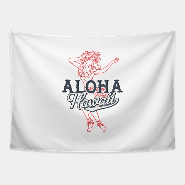 Aloha Hawaii Tapestry by JabsCreative