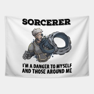 Wizard Mage RPG PnP Roleplaying Dungeon Sorcerer Meme Gift Tapestry