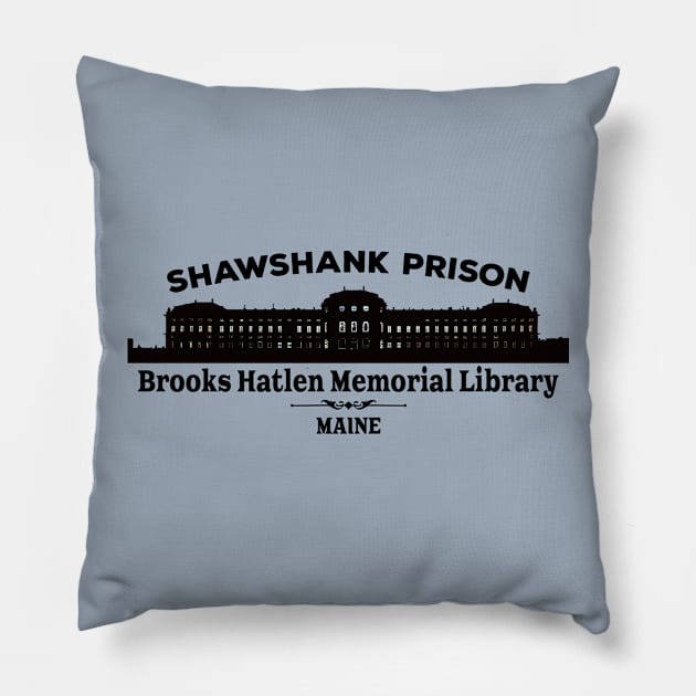 Shawshank Library Pillow by hauntedjack