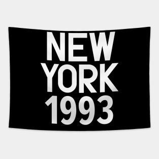 Iconic New York Birth Year Series: Timeless Typography - New York 1993 Tapestry