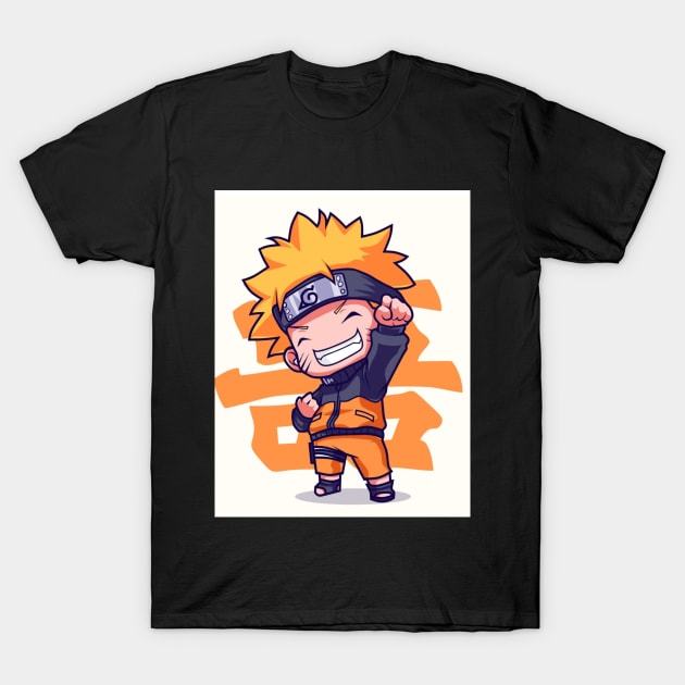 Anime Naruto Sticker T-Shirt by Mohammed